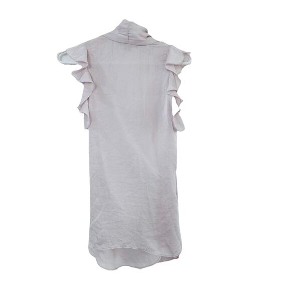 A/X Armani Exchange Ivory Wrap Ruffle Blouse Sz S Elegant Old Money - Picture 5 of 5